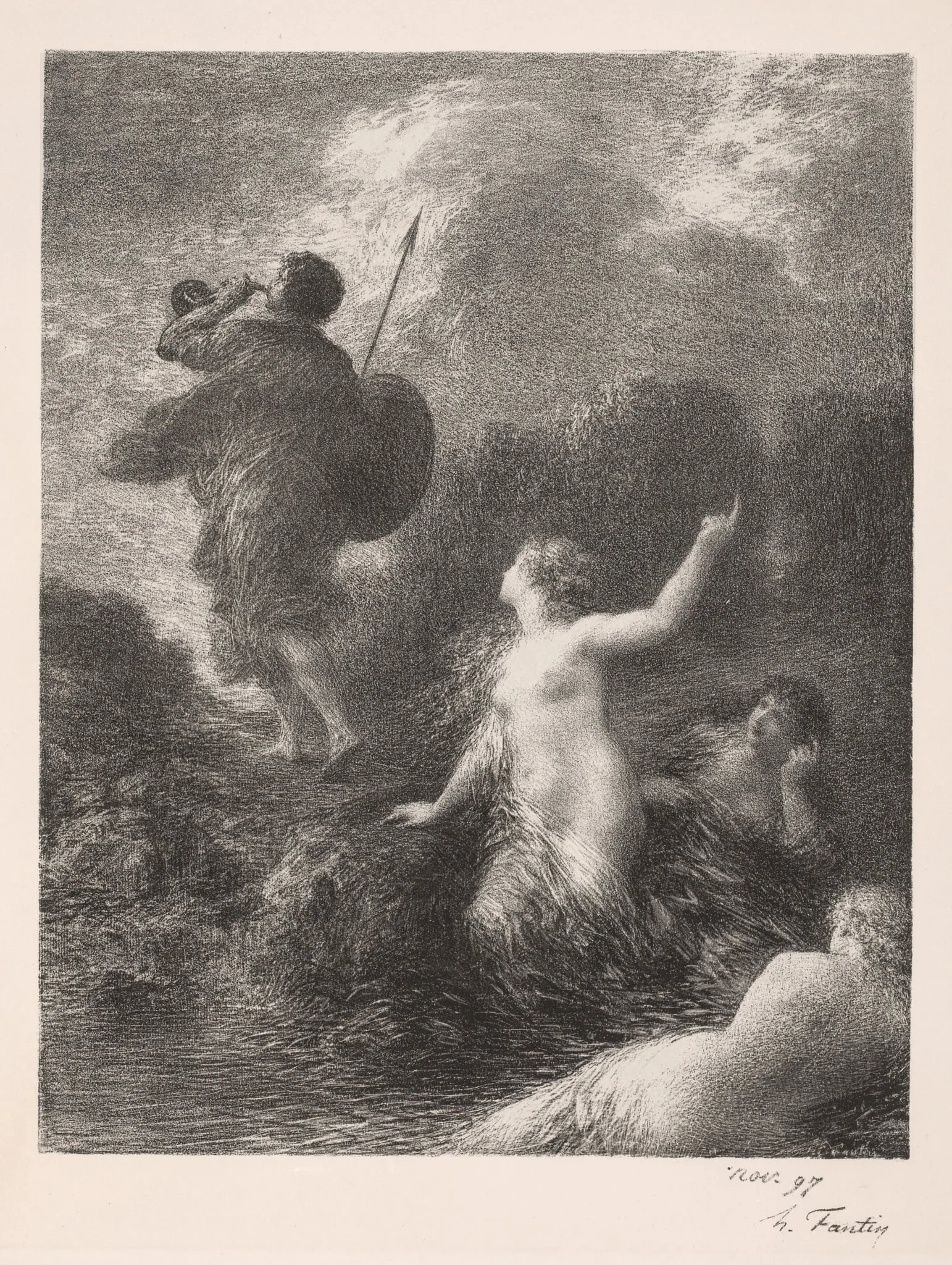 Twilight of the Gods:  Siegfried and the Rhine Maidens, by Henri Fantin-Latour, 1897