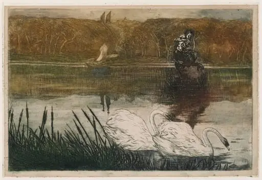 Lake with Swans