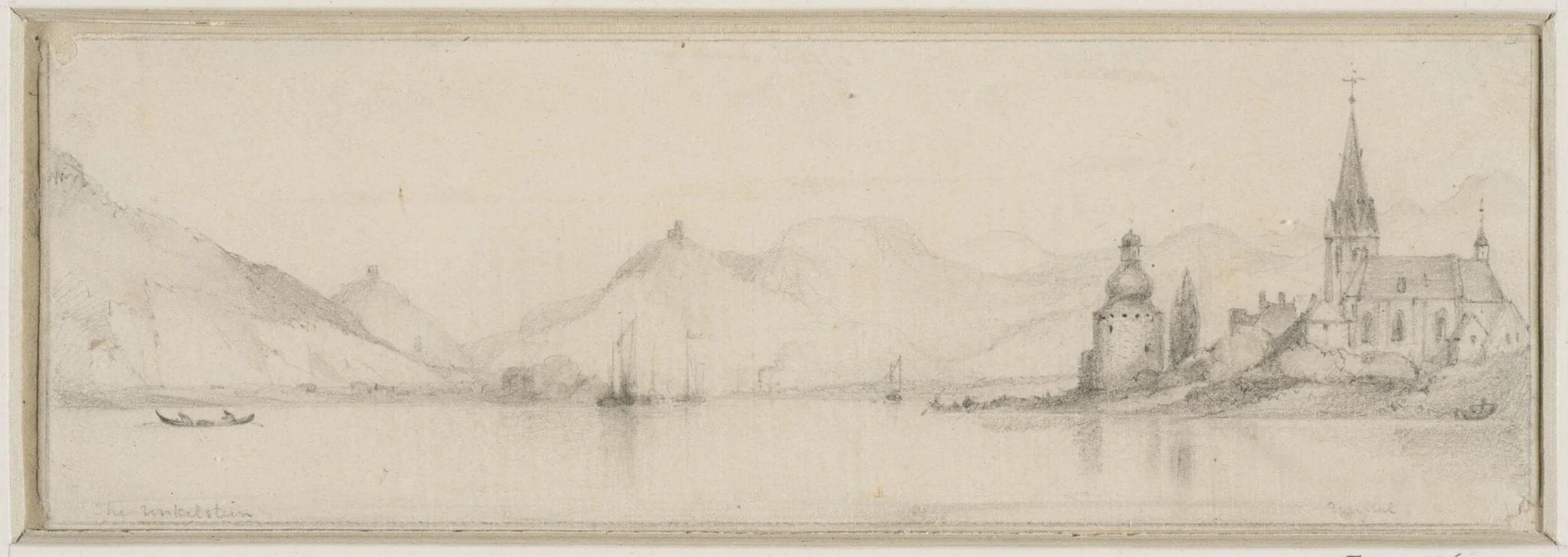 View of the Unkelstein and Unkel, by Edward William Cooke, 1850