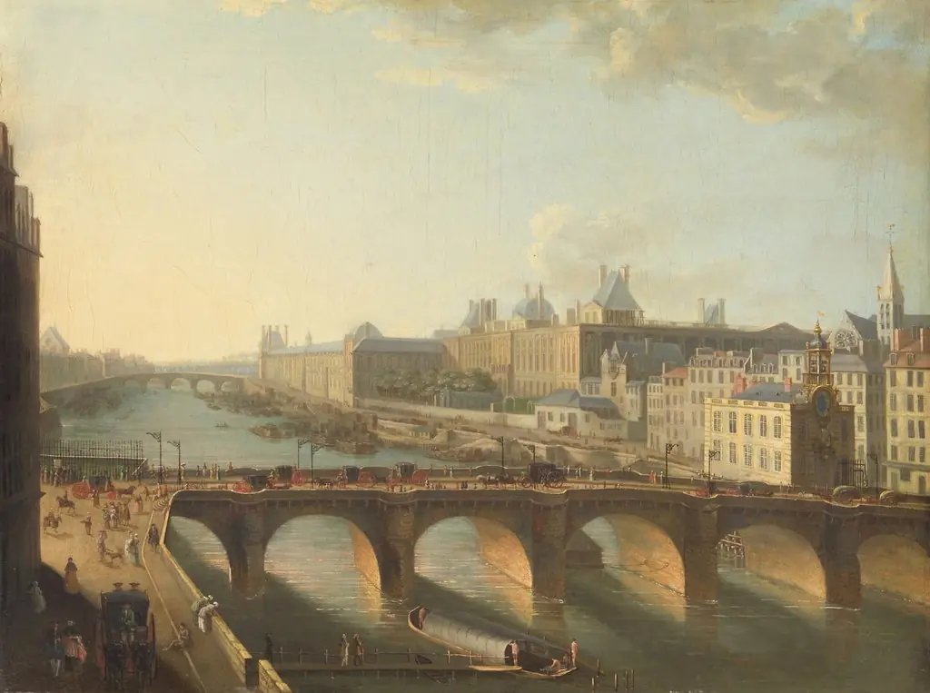 View of the Pont-Neuf in Paris from the Quai de la l’Horloge