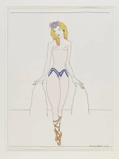 WomanGirl with Turquoise and Purple Panty