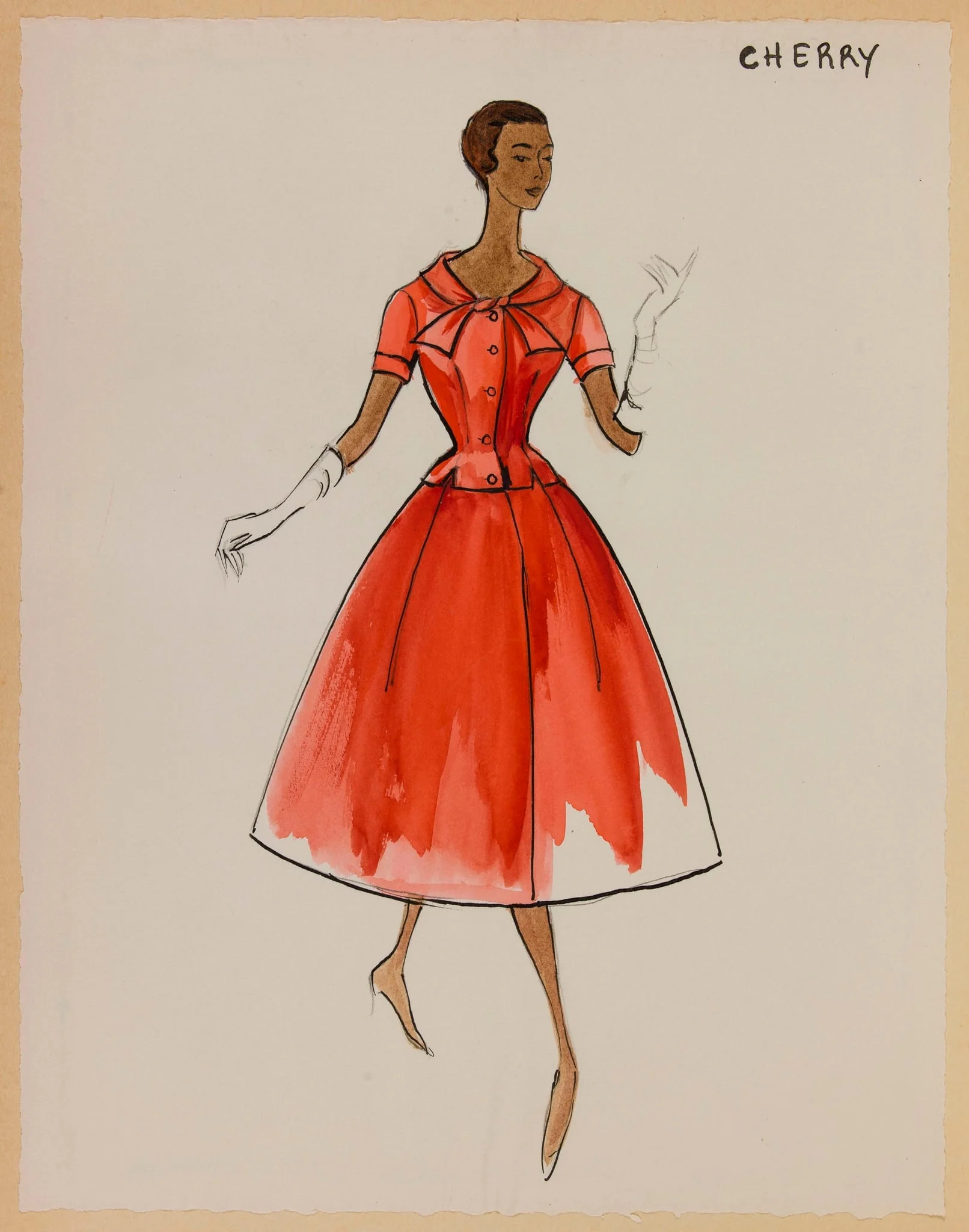 Cherry, by Carven, 1956