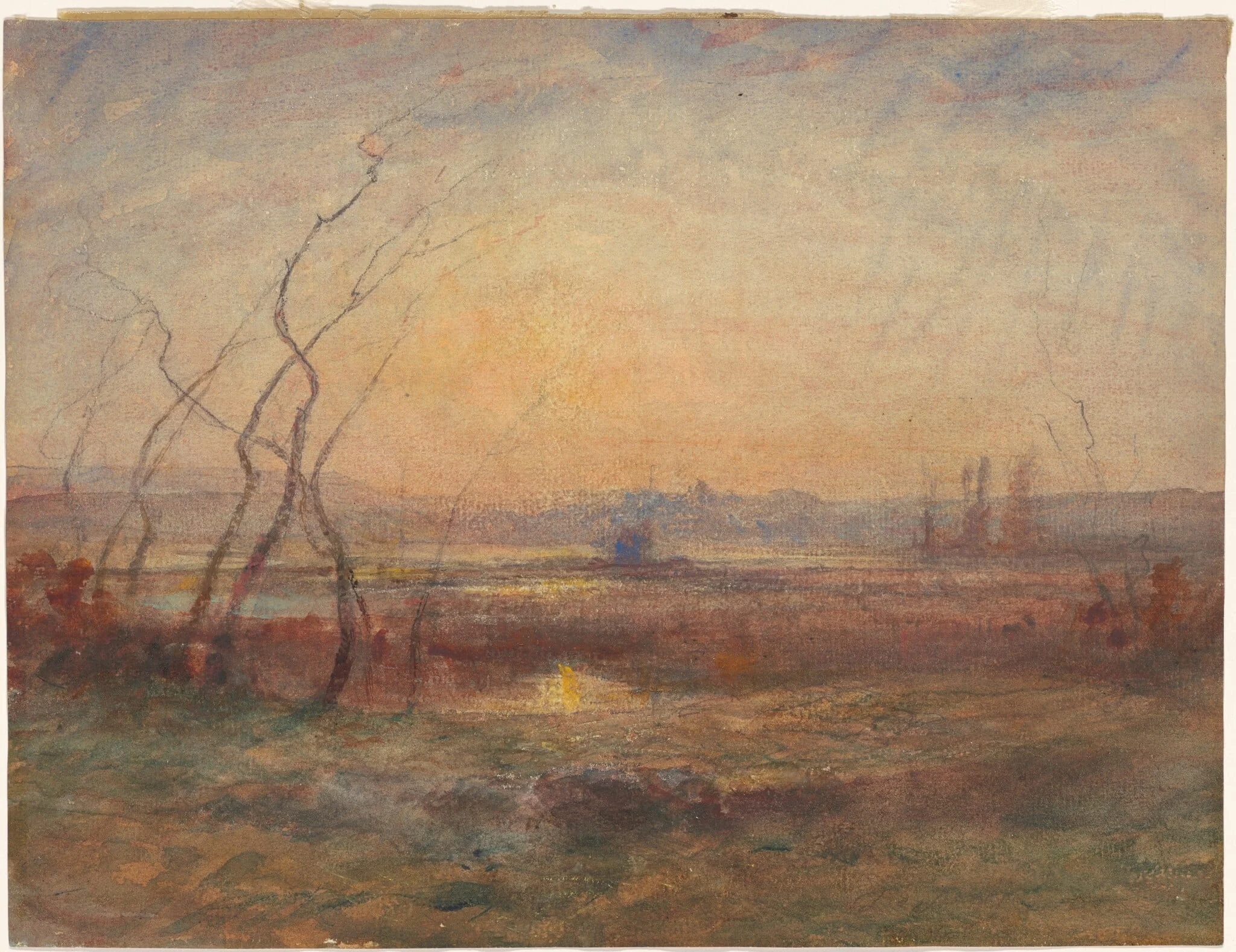 Environs de Cremieu, by François-Auguste Ravier, watercolor, 1890