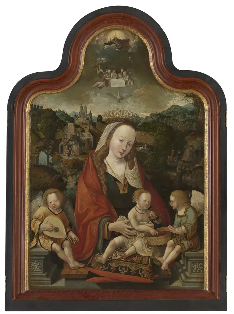 Madonna and Child with angels