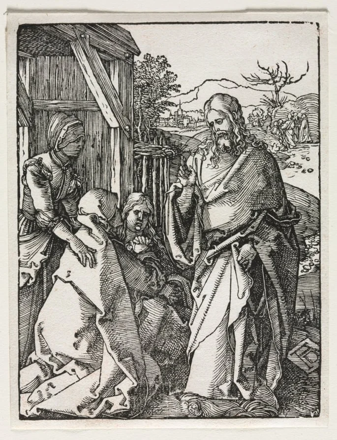 The Small Passion:  Christ Taking Leave of the Virgin, by Albrecht Dürer, 1510