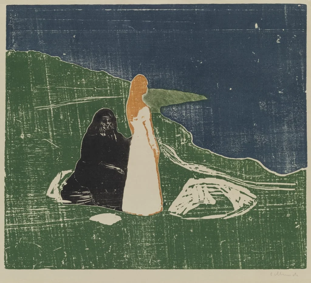 Untitled, by Edvard Munch, ink, 1898