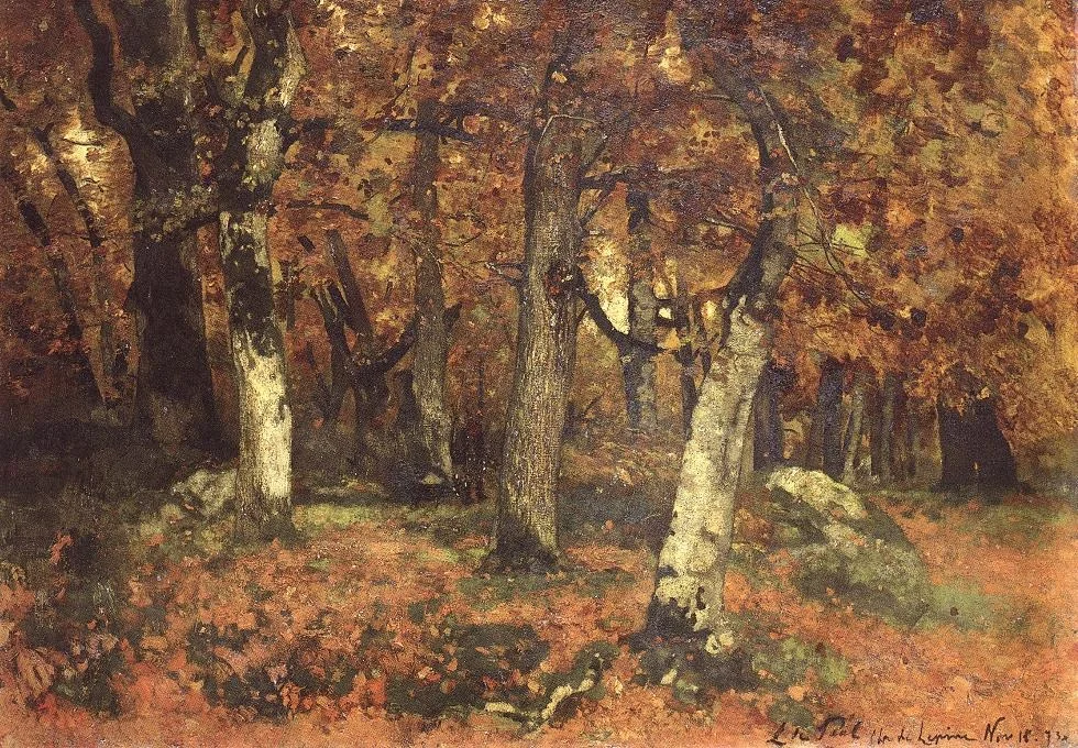 The Depths of the Forest, by László Paál, oil, 1873