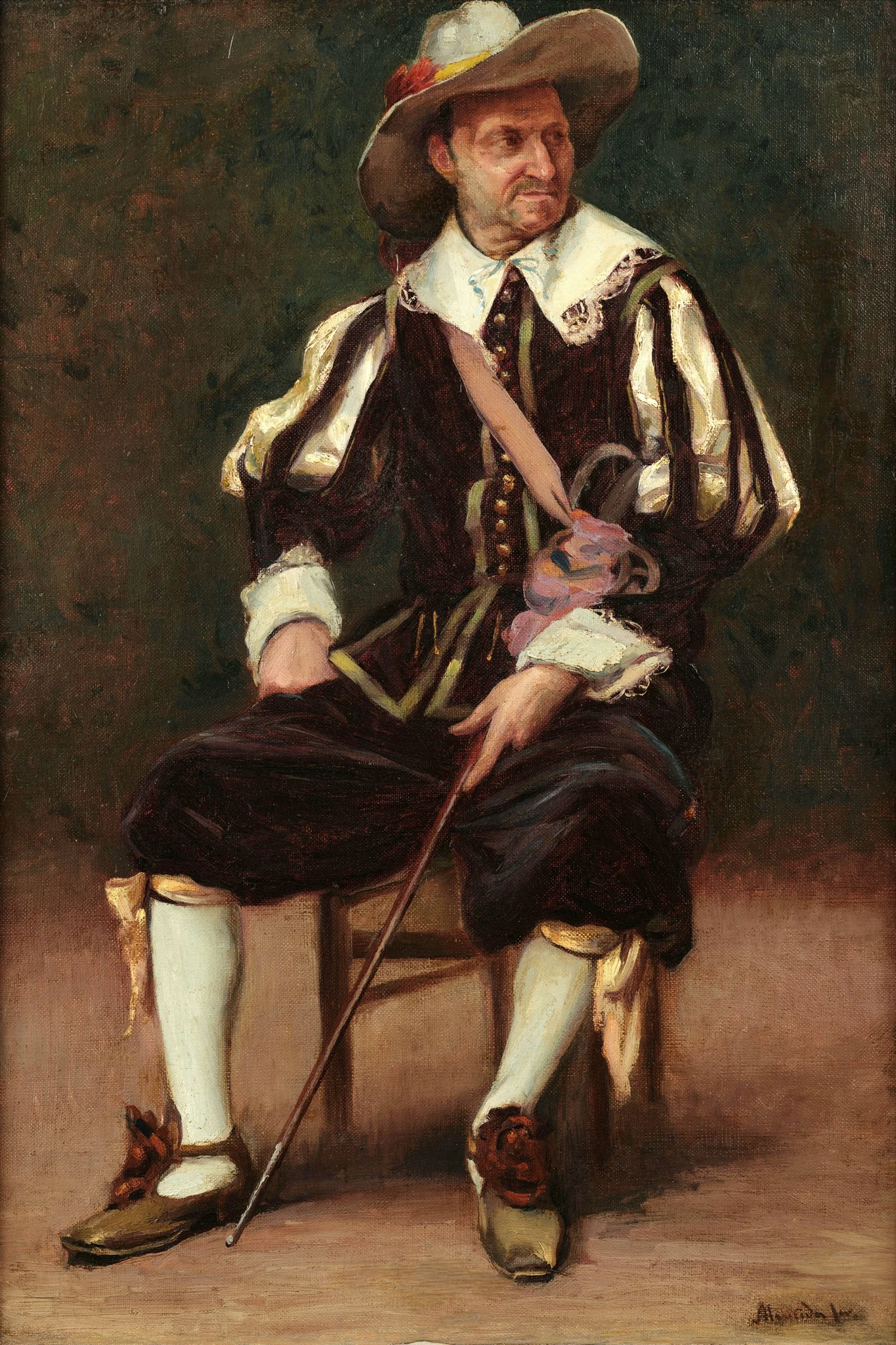 Musketeer, by José Ferraz de Almeida Júnior, oil, 1884