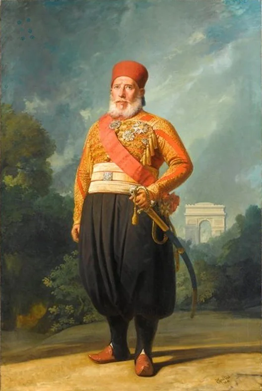 Portrait of Ibrahim Pasha of Egypt (1789–1848), by Charles-Philippe Larivière, oil, 1846