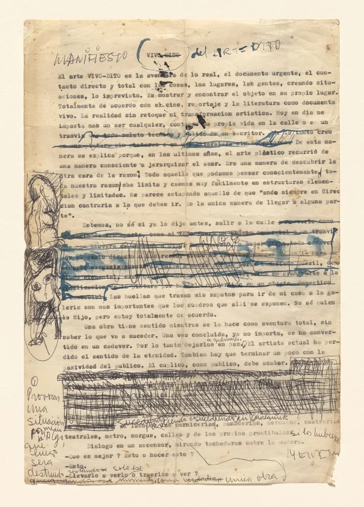 Untitled, by Alberto Greco, ink, 1963