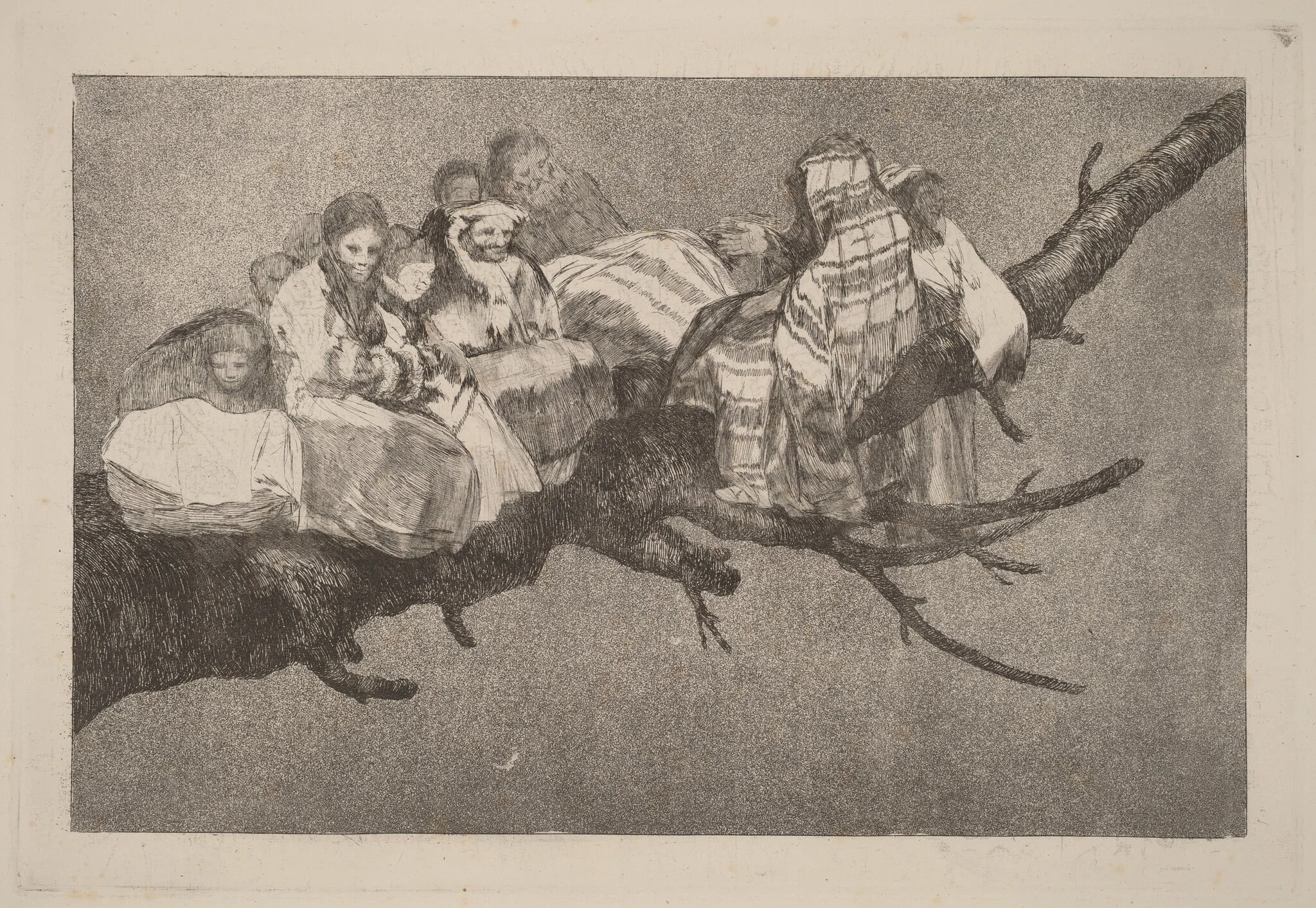 Disparate ridiculo (Ridiculous Folly), by Francisco Goya, ink, 1816