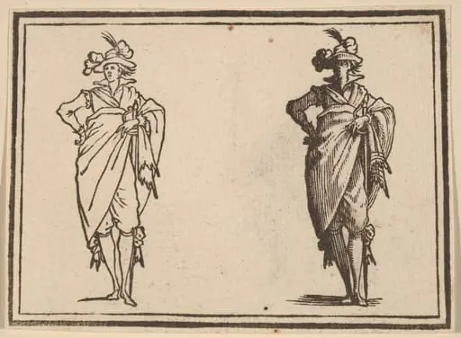 Gentleman Viewed from the Front with Hand on Hips