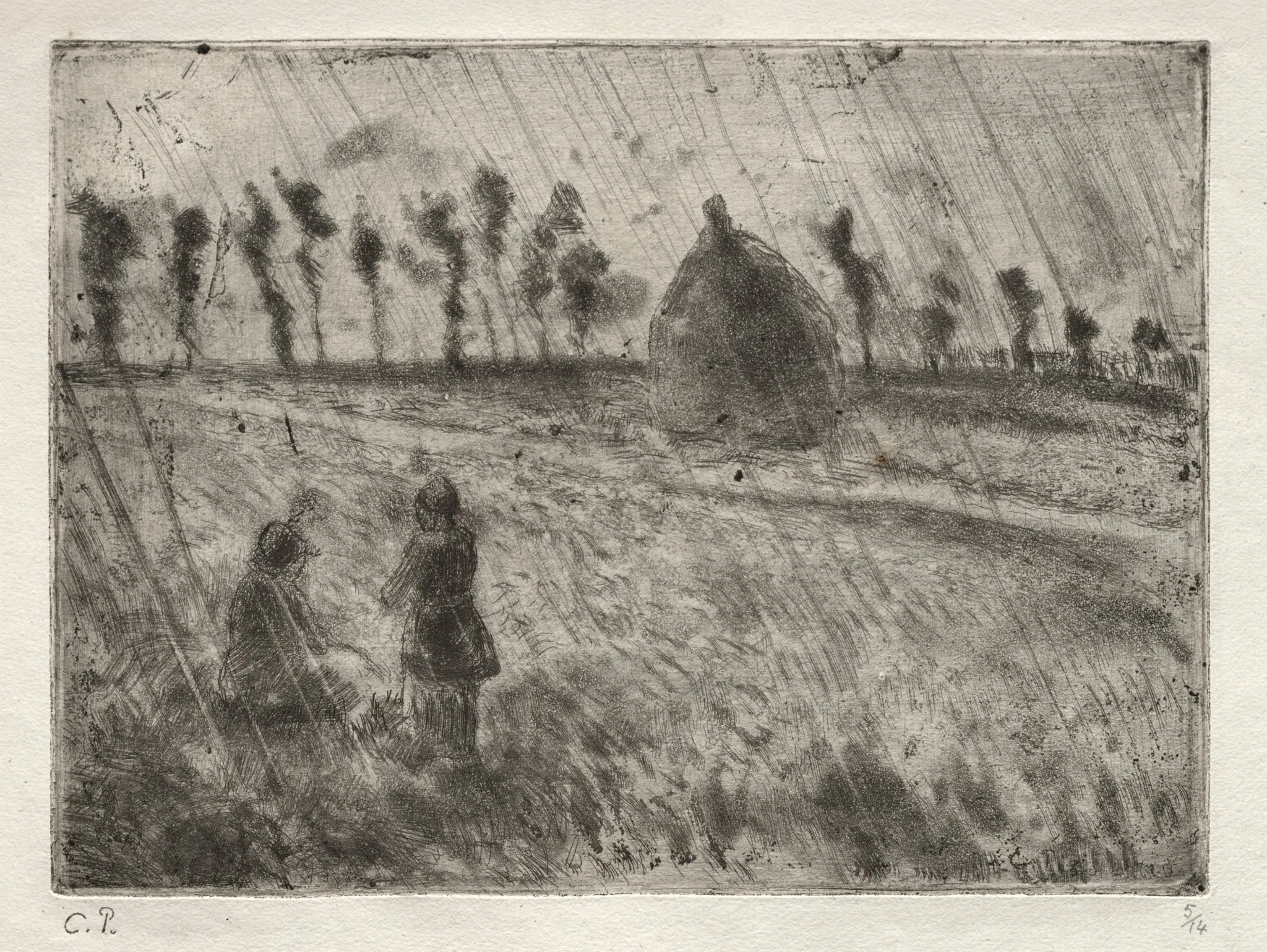 Rain Effect, by Camille Pissarro, 1879