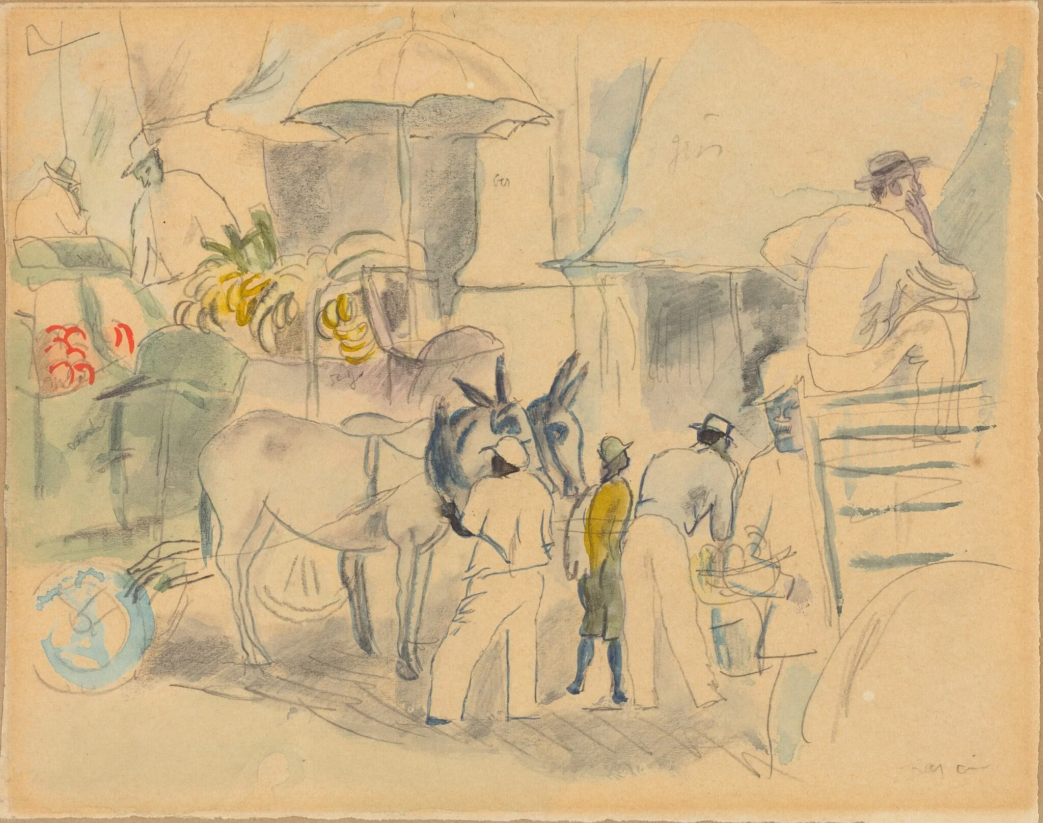Havana, by Jules Pascin, graphite, 1918