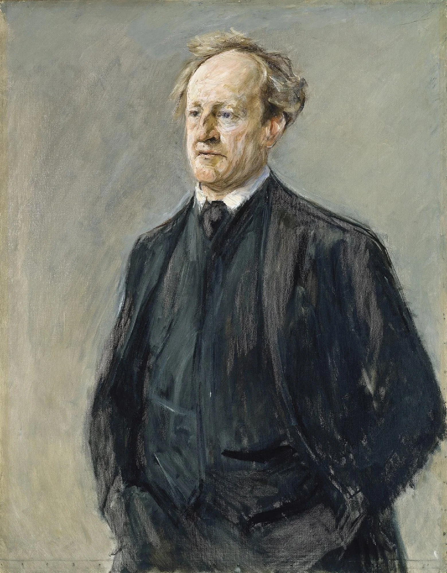 Gerhart Hauptmann, by Max Liebermann, oil, 1912