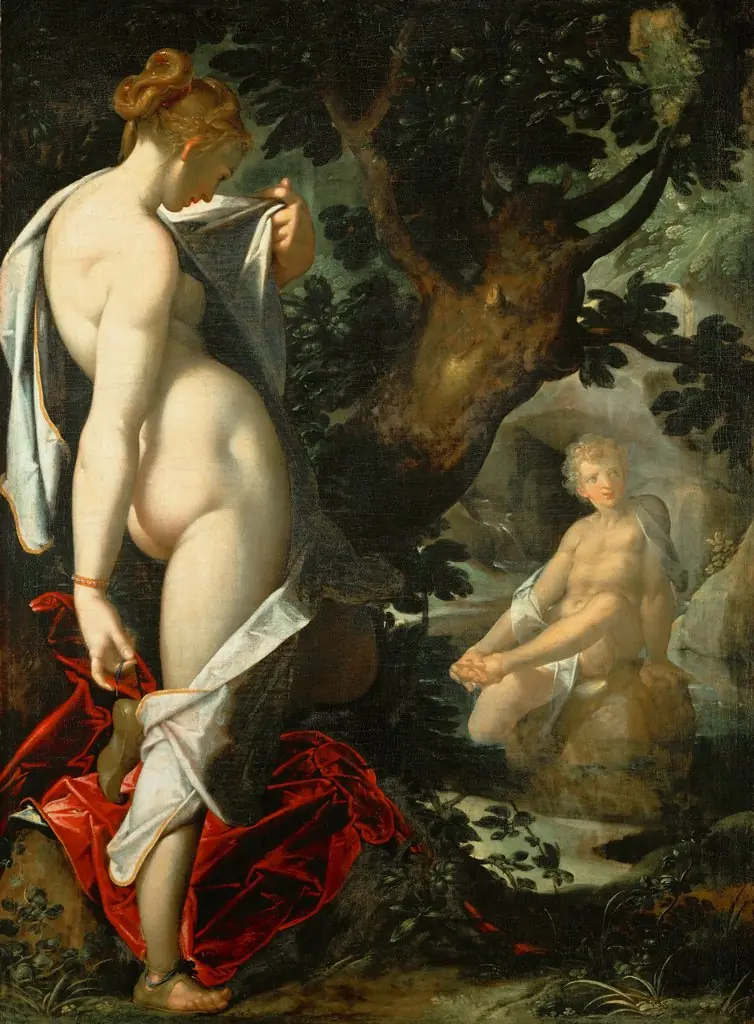 Hermaphroditus and the nymph Salmacis