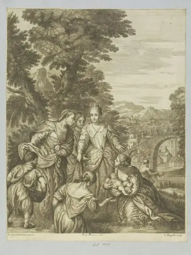 Moses saved from the water