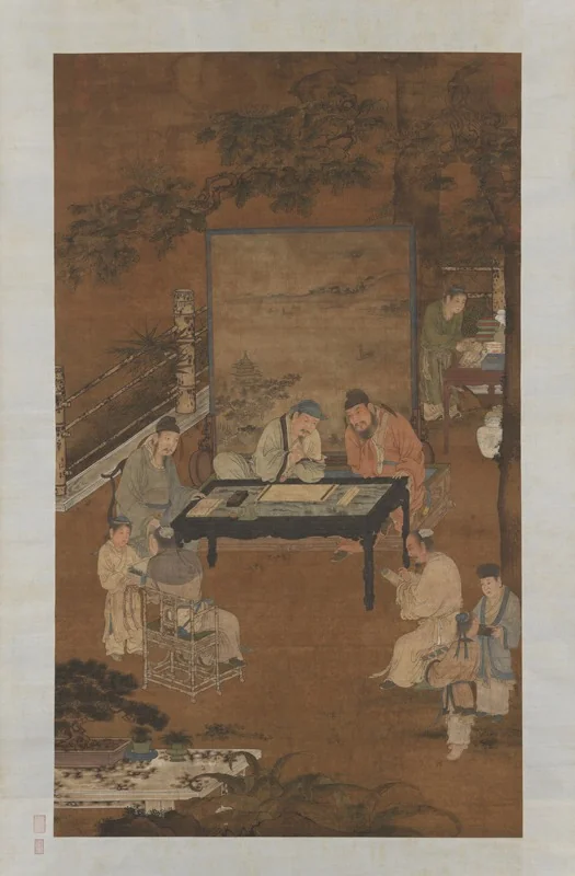 The Eighteen Scholars (Calligraphy), by Unknown, unspecified, 1850