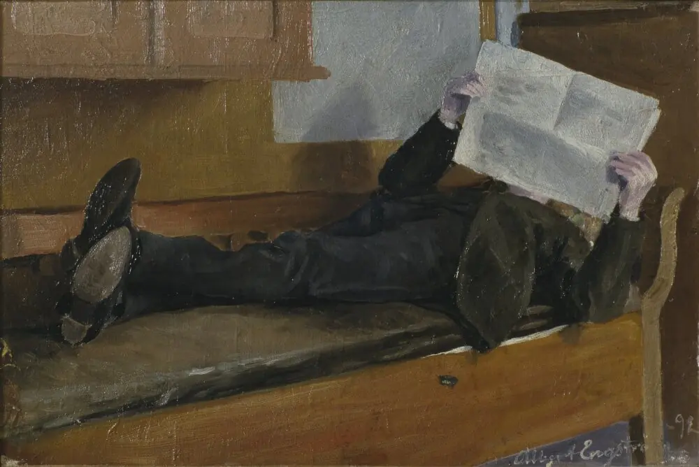 The Artist's Father, Reading a Newspaper