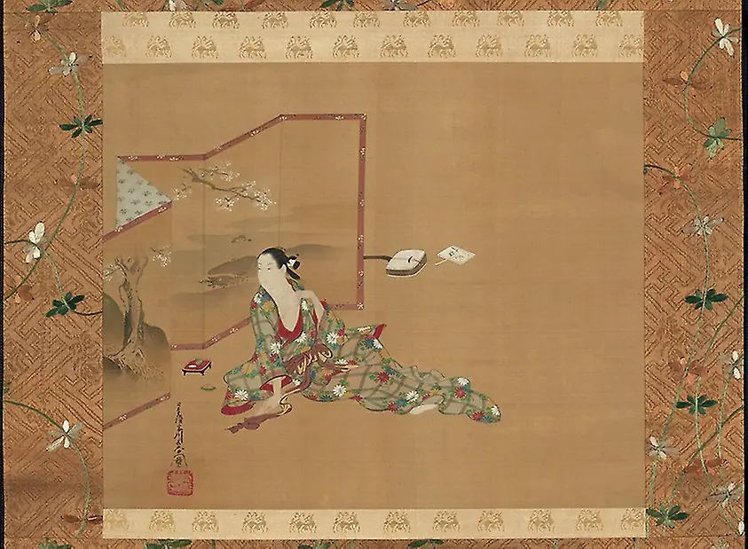 Courtesan by a Screen