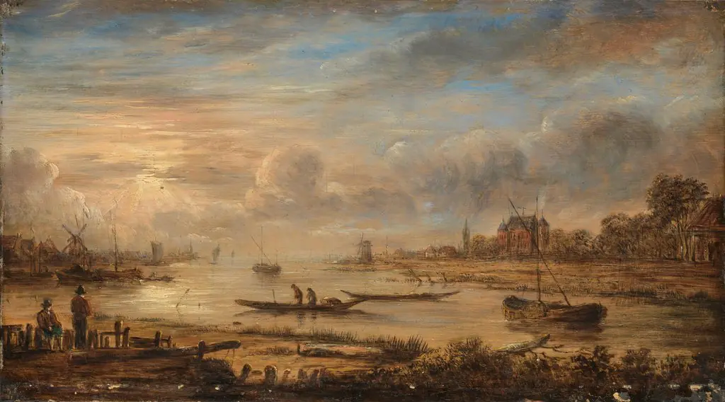 River view at sunrise
