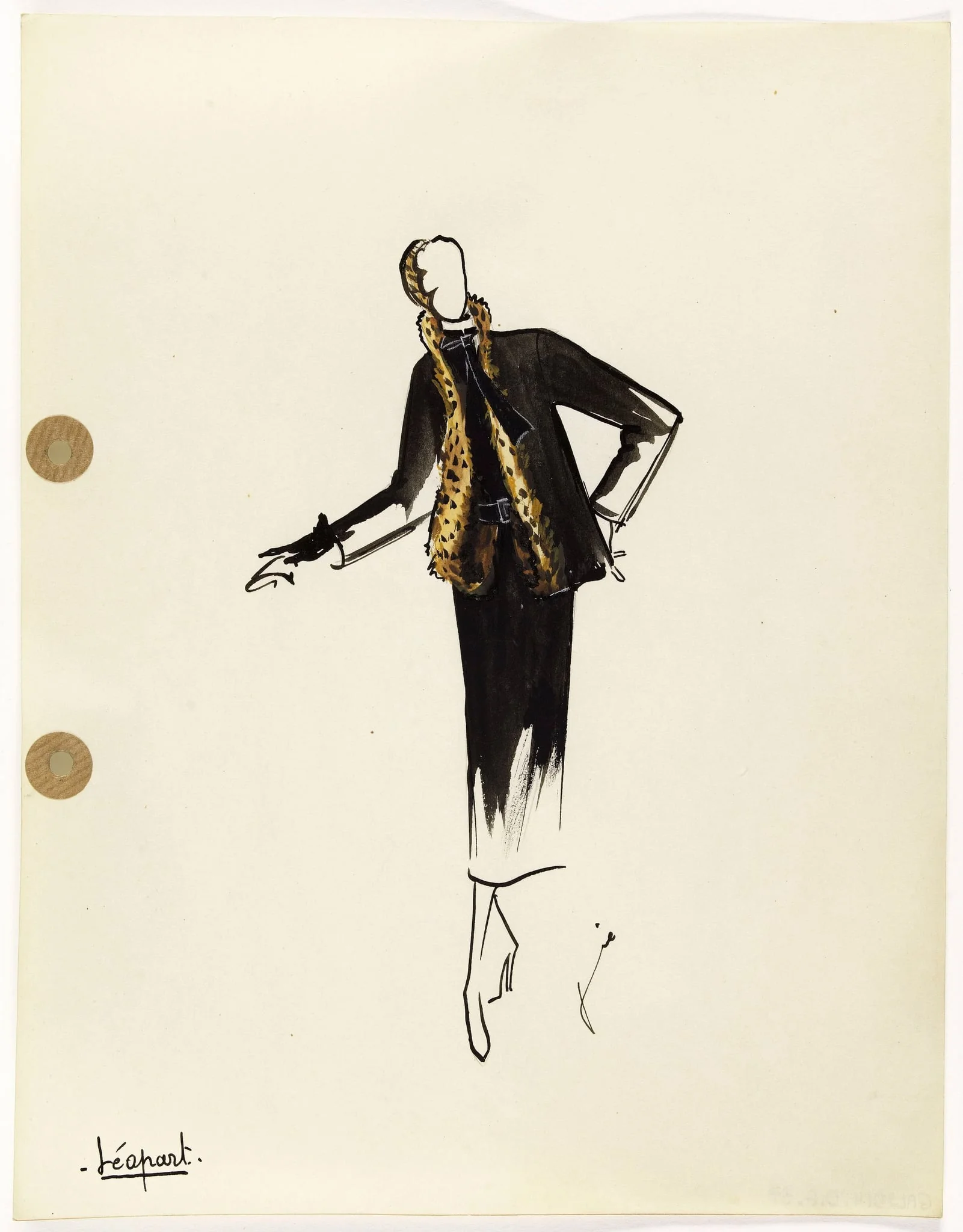 'Léopart', by Marie-Louise Carven, 1949