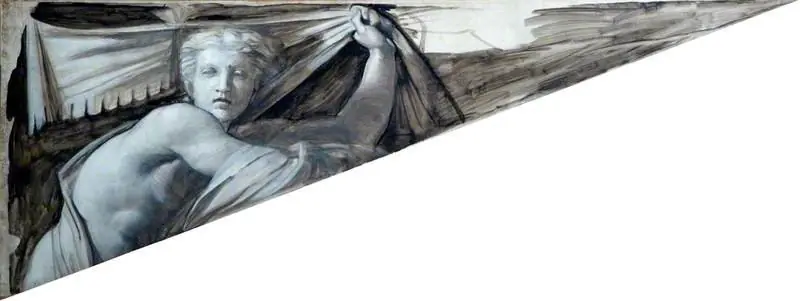 Left Figure (cartoon for the south wall, dining room, Dorchester House)