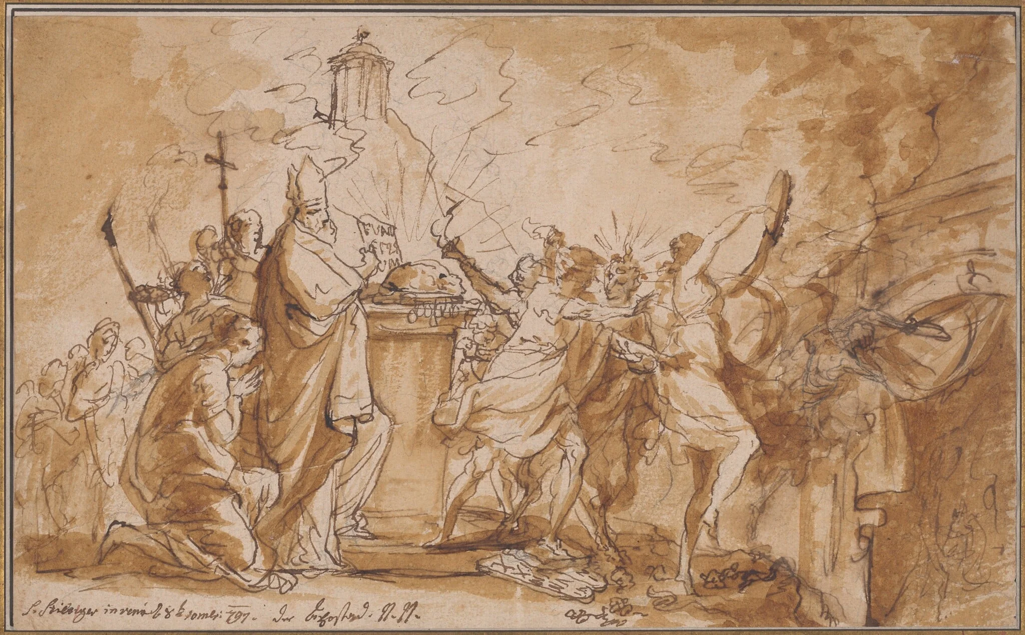 Daniel's Prophecy of the Seventy Weeks, by Lukas Stipperger, chalk, 1797
