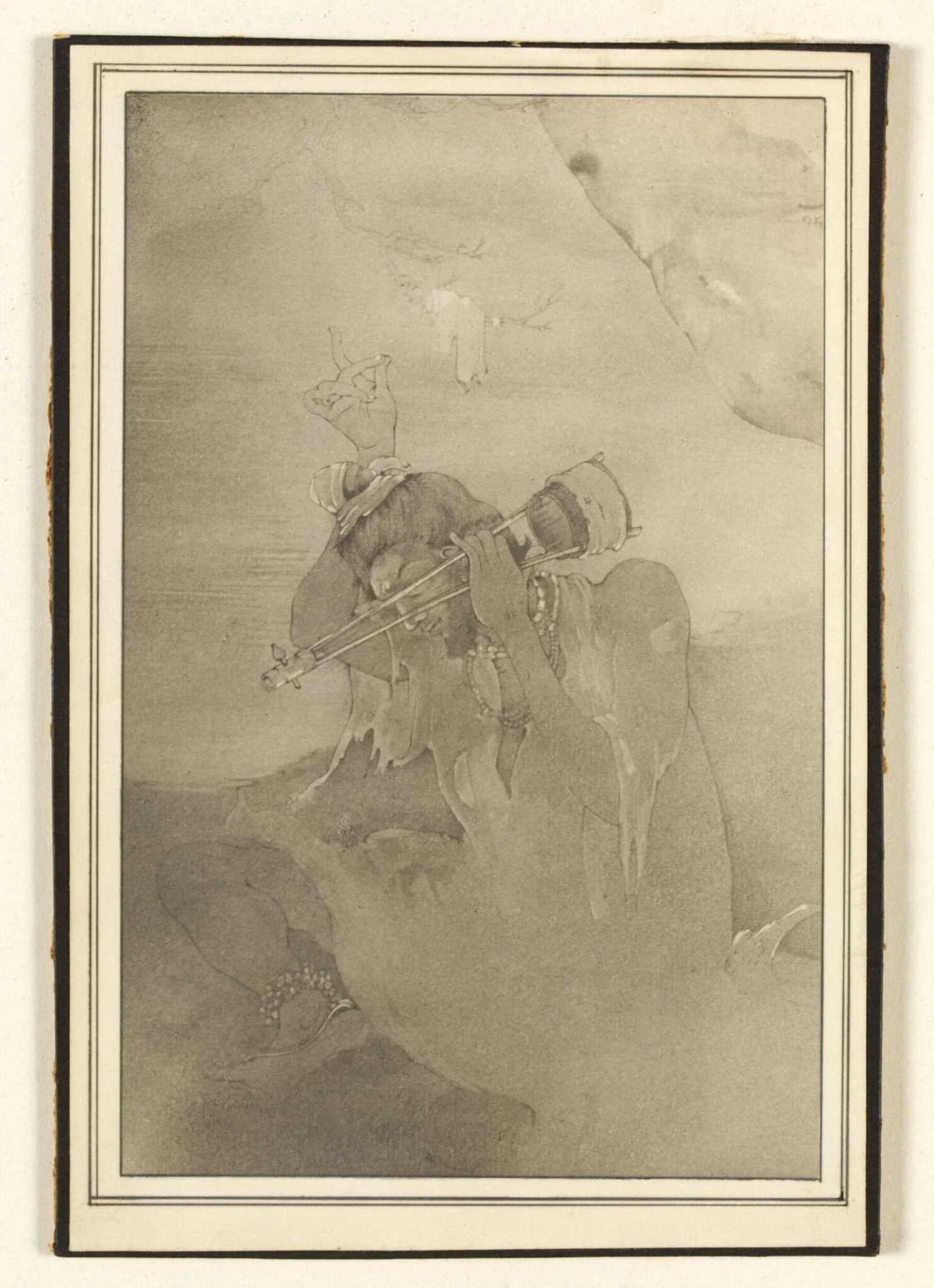 Baul singer, by Abanindranath Tagore, paint, 1905