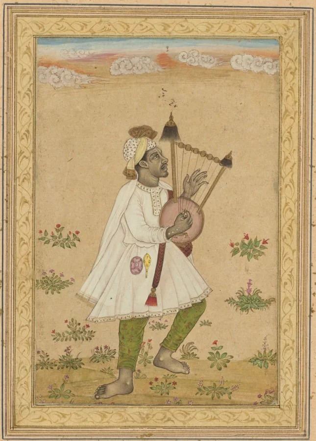 An African Lyre Player (recto), by Unknown, unspecified, 1650