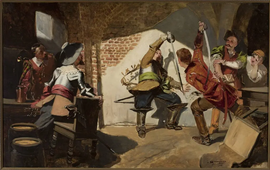 Duel in a tavern