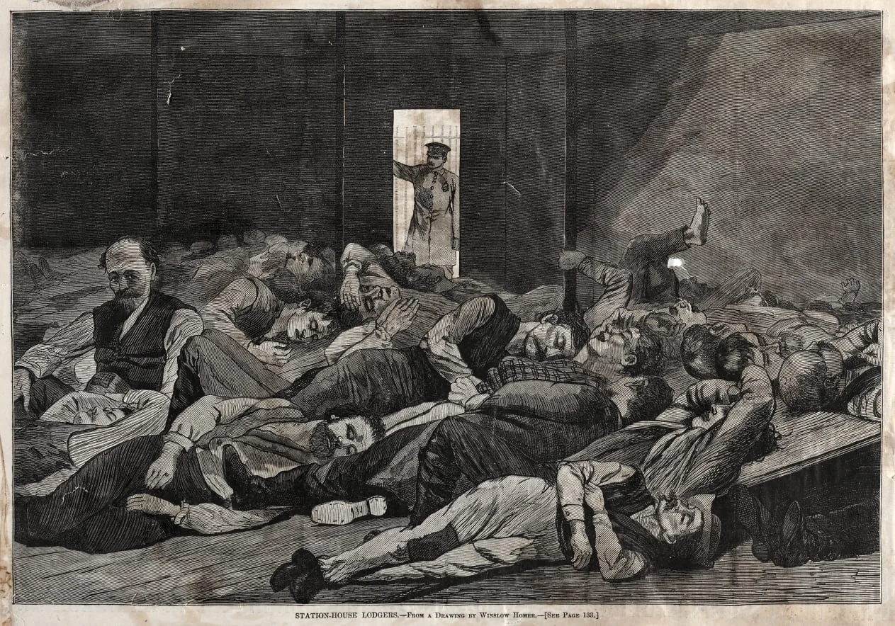 Station-House Lodgers, by Winslow Homer, 1874