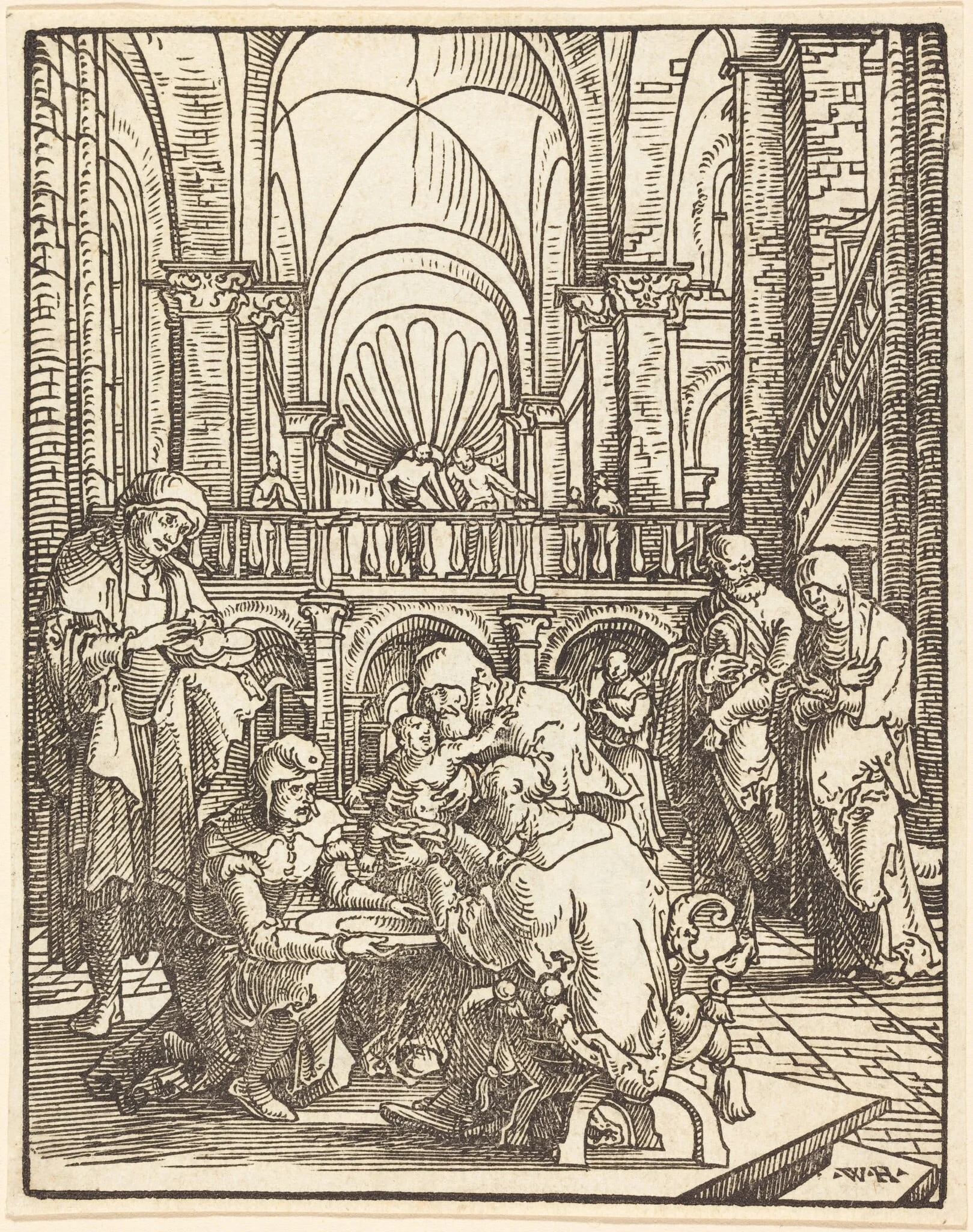 The Circumcision, by Wolf Huber, ink, 1519