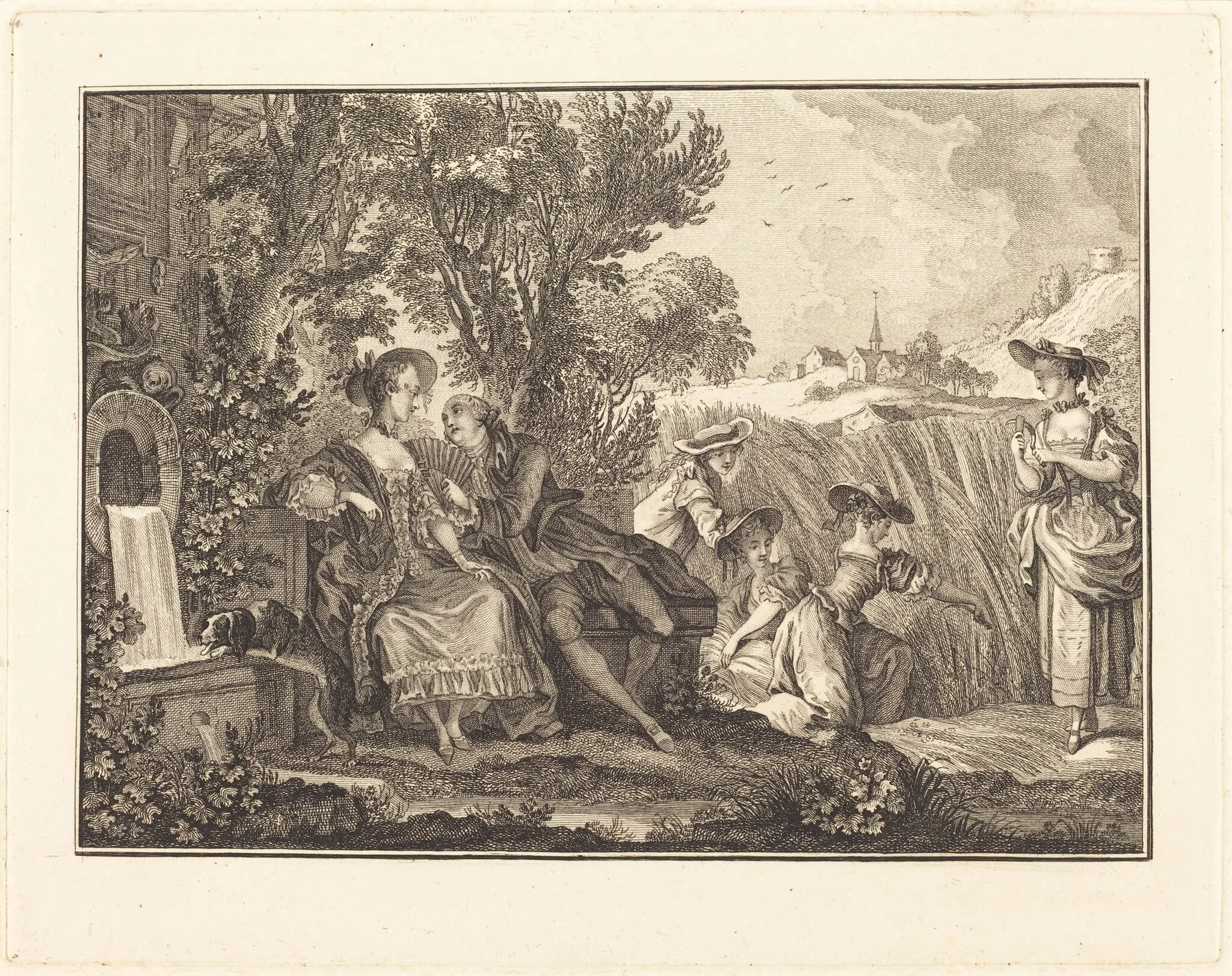 L'ete, by Joseph de Longueil, ink, 1761