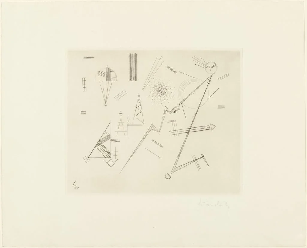 Untitled, by Wassily Kandinsky, ink, 1932