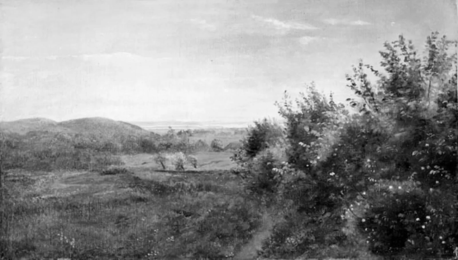 View of Mølleknap Hills, Funen, by Unknown, 1850