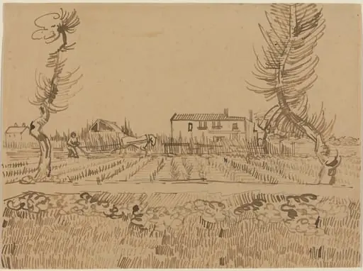 Ploughman in the Fields near Arles