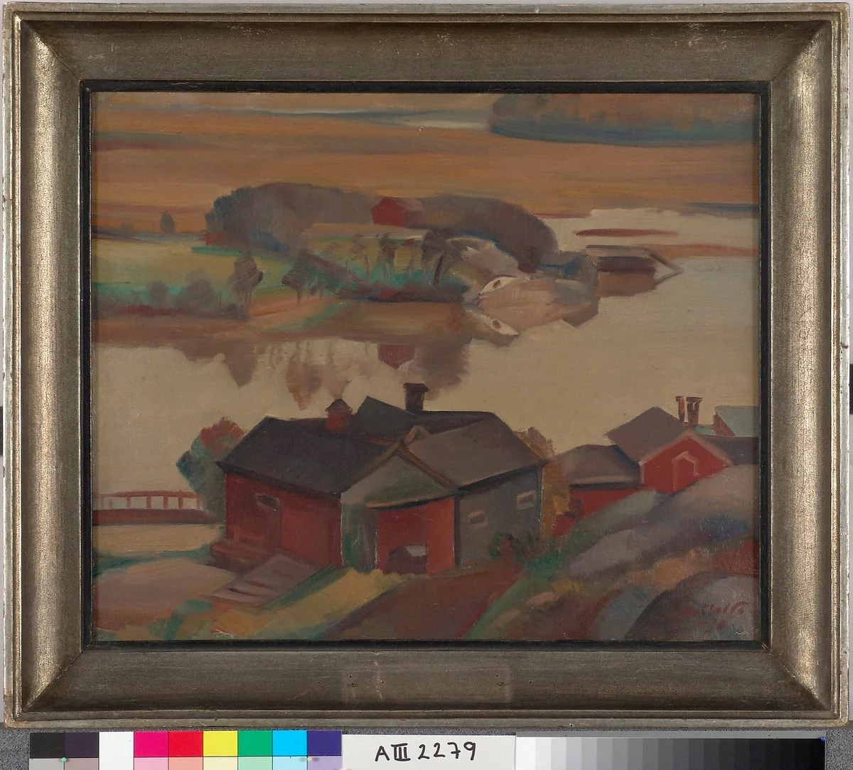 Jokimaisema rakennuksineen, by Ilmari Aalto, unspecified