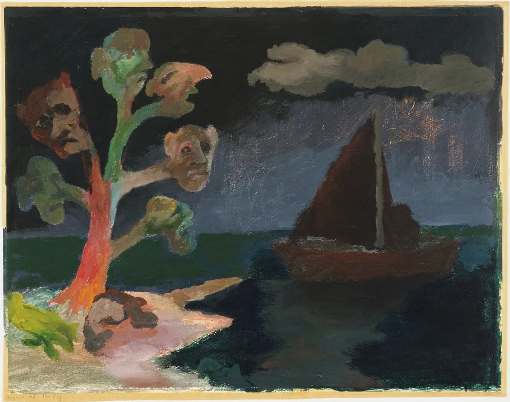 Untitled, by Ken Kiff, paint, 1973