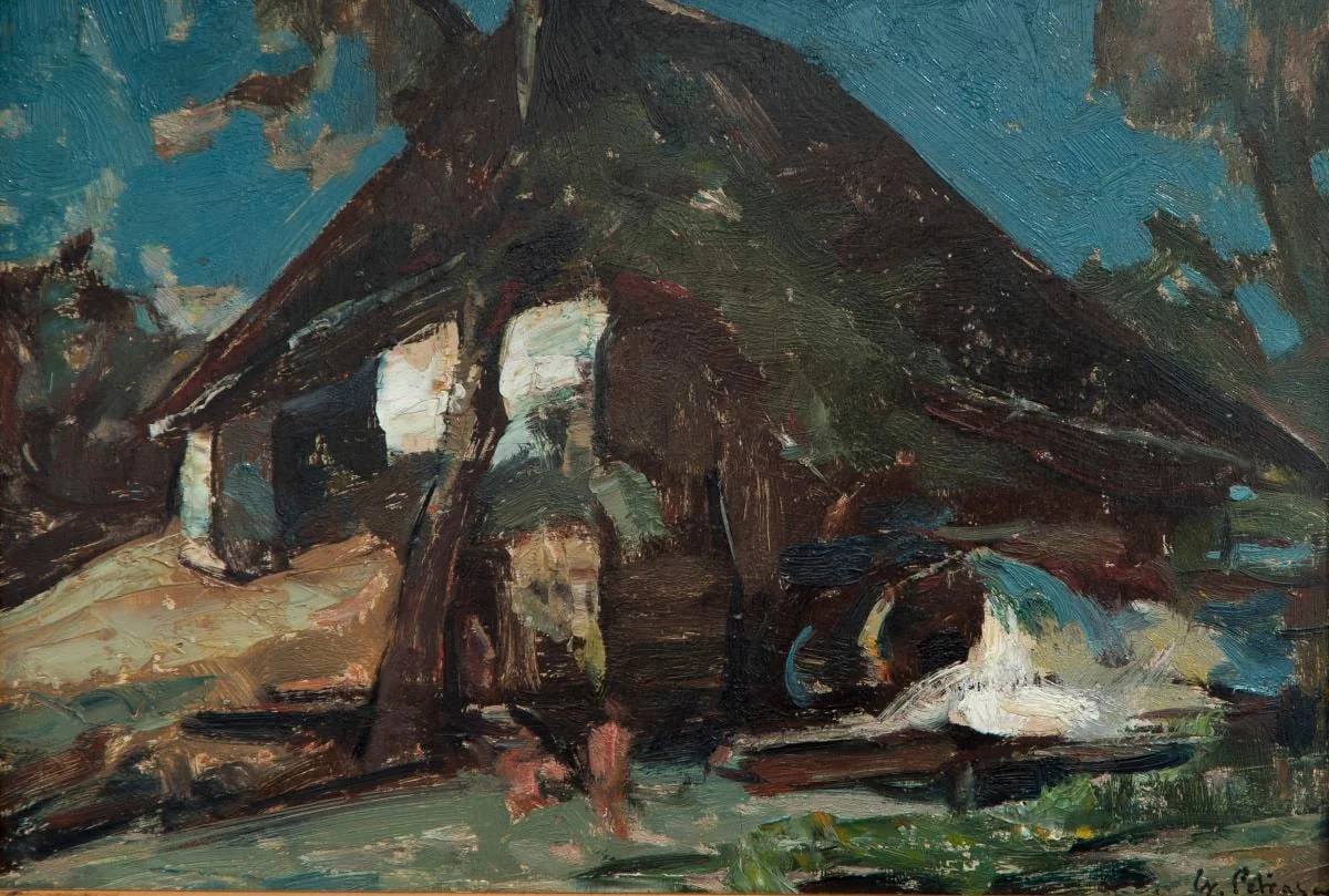 Peisaj cu moară, by Gheorghe Petrașcu, 1920