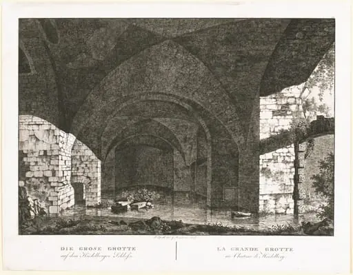 Die Grosse Grotte auf dem Heidelberger Schlosse (The Large Grotto at Heidelberg Castle)