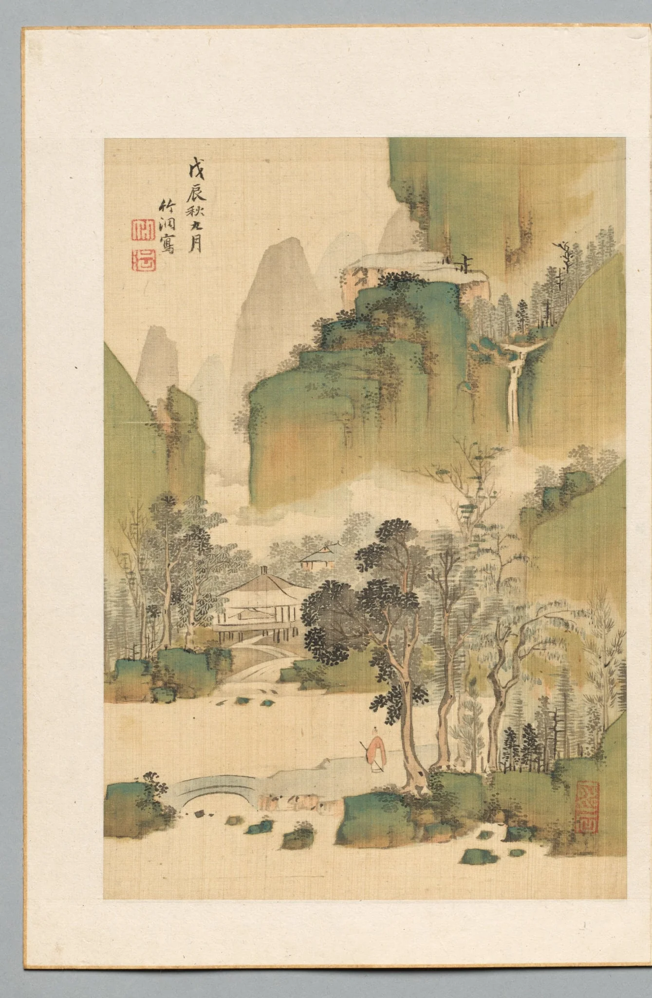 Landscape, by Nakabayashi Chikutō, 1808