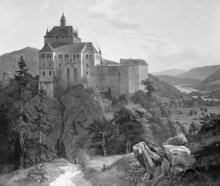 Kriebstein Castle at Zschoppau in Saxony. Morning