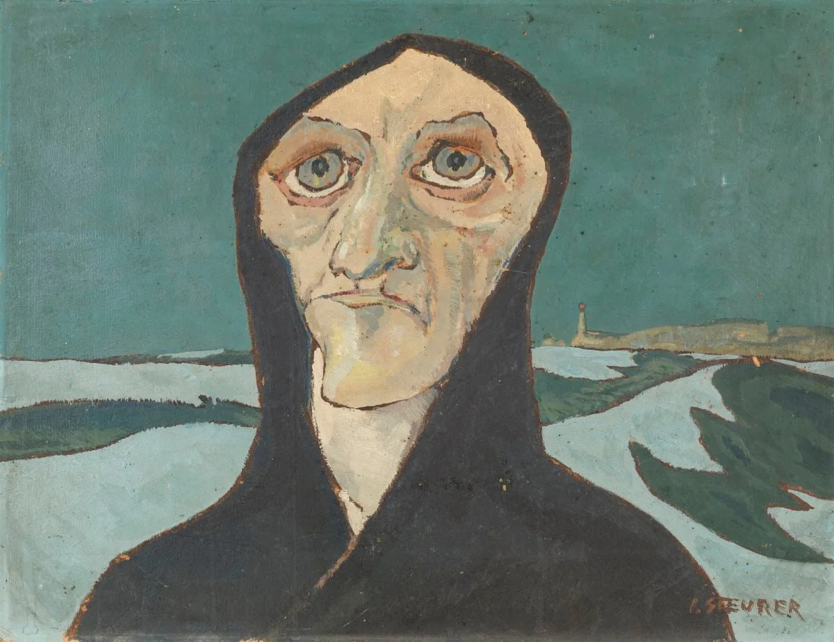 Portret de femeie, by Iosif Steurer, 1922