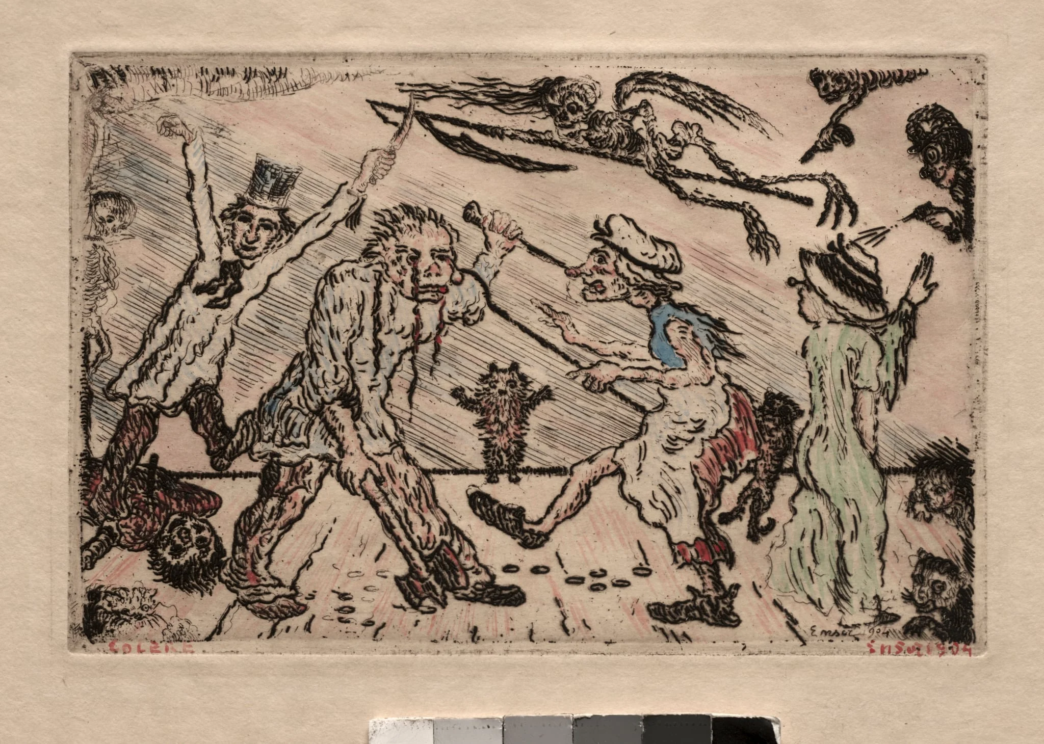 The Seven Deadly Sins: Anger, by James Ensor, 1904