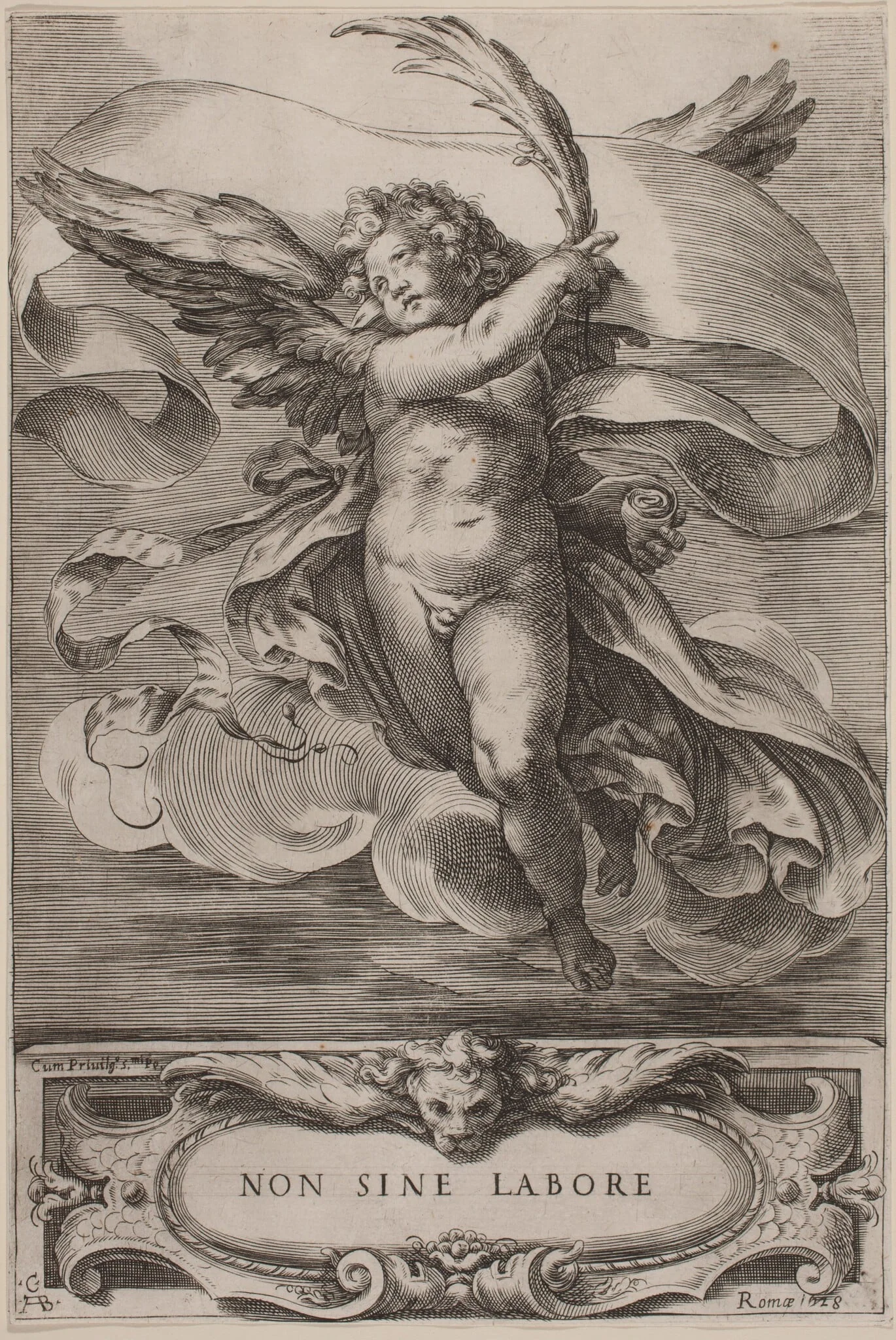 An Allegorical Figure: Non sine labore