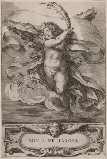 An Allegorical Figure: Non sine labore