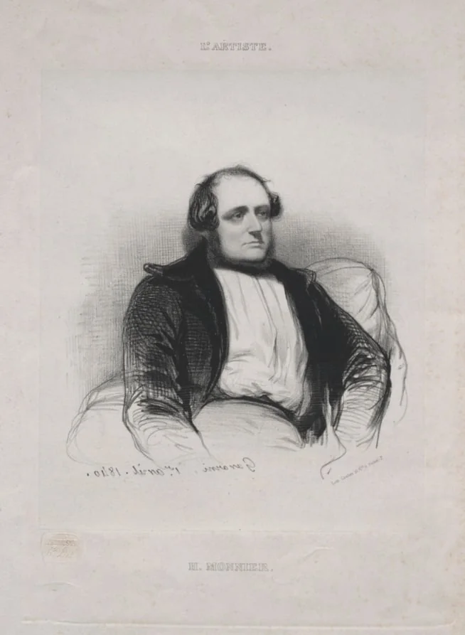 Henri (Bonaventure) Monnier, by Paul Gavarni, 1840