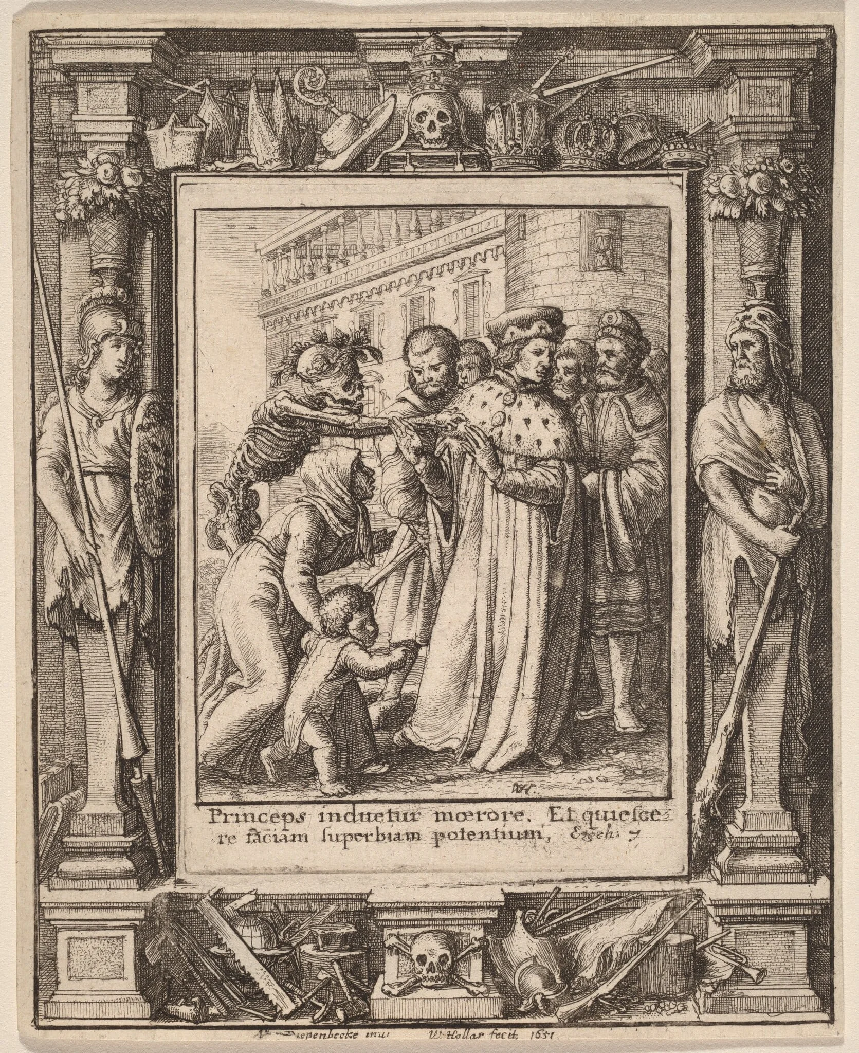 Duke, by Wenceslaus Hollar, ink, 1651