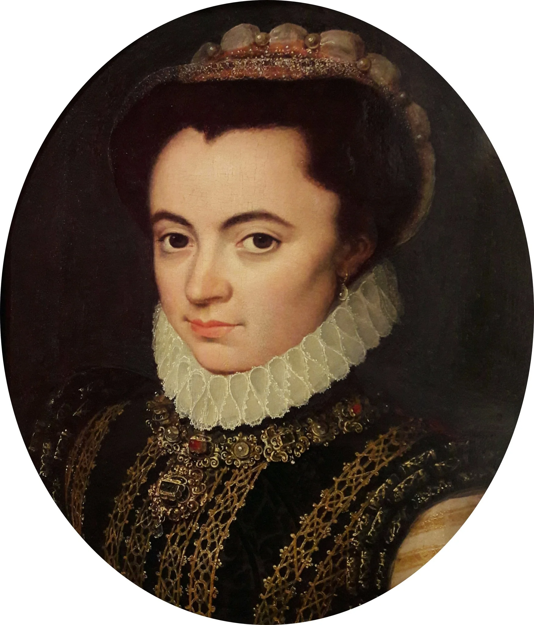 Portrait of Maria of Portugal, Duchess of Parma (1538-1577)., by Antonis Mor, oil, 1555